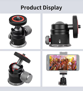 Mini <span class=keywords><strong>rotule</strong></span> <span class=keywords><strong>360</strong></span>° °   Support de trépied pour appareil photo avec vis 1/4, adaptateur rotatif universel pour appareil photo reflex numérique et caméra DV, vente en gros, personnalisation possible - Product Image 6