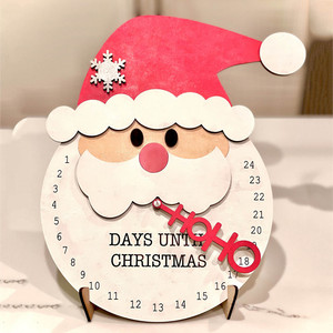 2024 buon <span class=keywords><strong>natale</strong></span> decorazione ciondolo in legno Babbo <span class=keywords><strong>Natale</strong></span> ornamento conto alla rovescia per le vigilie <span class=keywords><strong>di</strong></span> <span class=keywords><strong>natale</strong></span> - Product Image 3