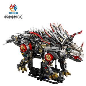 MJ 13105 Blocs de construction mécaniques créatifs <span class=keywords><strong>Triceratops</strong></span>, ensemble de jouets éducatifs en plastique, jouet pour enfants, cadeau - Product Image 1