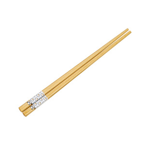 Baguettes pour enfants en bois massif, baguettes en bois de aile de poulet, 18 cm, baguettes mignonnes à motif panda par transfert thermique, haute qualité - Product Image 3