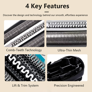 Loạt 3 Thay Thế Máy Cạo Râu Lưỡi Dao Cạo Duy Nhất Cạnh Thép Không Gỉ Lưới Bìa Cho Các Mô hình 32S 21B 32B 330 Máy Cạo Râu Hộ Gia Đình Sử Dụng - Product Image 4