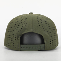 Logo personnalisé en gros 7 panneau imperméable chapeau Snap Back perforé plat camouflage profonde couronne Baseball Snapback casquettes chapeau Laser Cut chapeaux