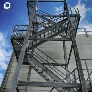 <span class=keywords><strong>Escalera</strong></span> de Escape de <span class=keywords><strong>Emergencia</strong></span> de Metal Galvanizado para Exteriores, Barandilla Vertical de Acero Negro para Edificios, <span class=keywords><strong>Escalera</strong></span> de Seguridad para Exteriores - Product Image 4