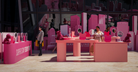 Comptoir de présentation de produits de beauté et cosmétiques moderne d'inspiration extraterrestre pour usage commercial Fabriqué dans la province de Liaoning en Chine