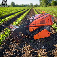 Tondeuse à gazon robotisée multifonctionnelle industrielle de haute qualité 48V 1000mm certifiée CE sans fil avec moteur diesel 4 temps pour l'agriculture