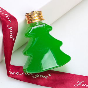 Botellas de plástico con cuerda roja, bolas de Navidad, árbol, estrella, campana, transparente, único, 50ml, venta al por mayor - Product Image 4