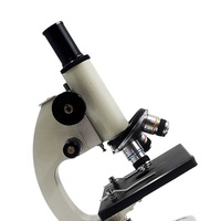 Microscope 2000x monocular straight tube with glass slide optical microscope science toy biology class