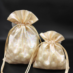 Sac cadeau en organza à cordon de serrage Sanas Professional Designer pour anniversaire et baby shower au prix d'usine - Product Image 3