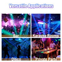 Prix Usine Projecteur Lyre 4 Têtes Mobiles 200W 16x10W RGBW 4-en-1 Beam Laser Stroboscope Rotatif DMX512 pour DJ, Discothèque, Fête, KTV, Scène IP20