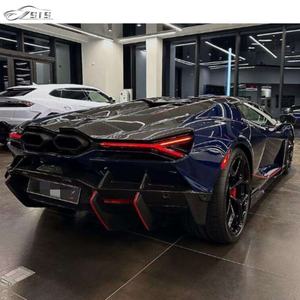 Kit de carrosserie en fibre de carbone sèche style OE pour <span class=keywords><strong>Rev</strong></span> 2023+ : diffuseur avant, canards, aileron et jupes latérales pour pare-chocs de voiture - Product Image 4