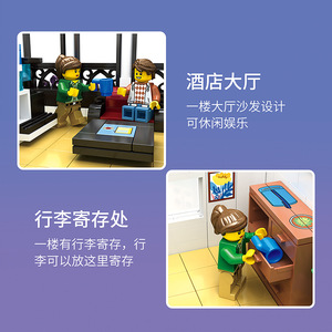 Juhang 86012 Bloques de Construcción de Modelo de Casa de Calle de Flores Europea, Cemento Plástico, Más de 800 Piezas, Juguete Educativo de Ensamblaje para Adolescentes - Product Image 4