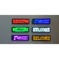 Placa de Identificación LED de un Solo Color de Marca OEM de 44x11 con Pantalla Pequeña, Fuente de Alimentación de 5V 1A, Panel de 93x29mm