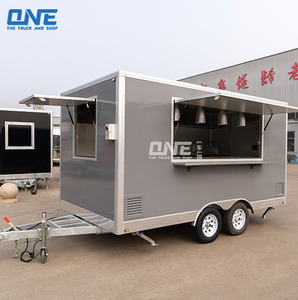 Nouvelle Camionnette de Restauration Mobile Commerciale, Camion de Café, Chariot de Traiteur, Camion de Vente Ambulante de Burgers, Frites et Glaces avec Cuisine Complète - Product Image 1