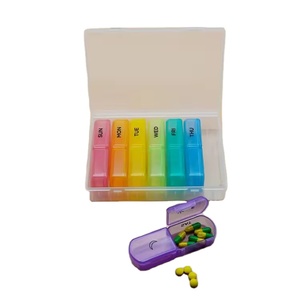 BPA-free 7-<span class=keywords><strong>Day</strong></span> biểu tượng tùy chỉnh <span class=keywords><strong>Pill</strong></span> <span class=keywords><strong>Box</strong></span>. Ba lần một ngày Hộp Thuốc 7 Ngày & <span class=keywords><strong>2</strong></span> lần tổ chức thuốc - Product Image 1