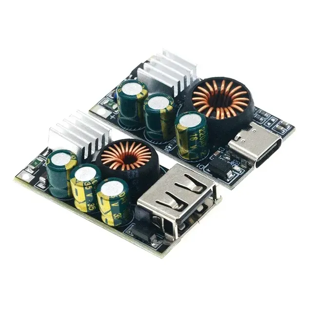 PD3.0/PPS/QC4.0 DIY fast charger DC 10-30V 30W step-down module, used for emergency charging of mobile phones......