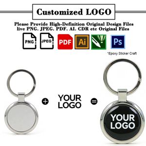 Custom Brand Logo Metal Keychain Keyring Wholesale for Exhibition Giveaway Business Event Promo Gift <b>Personalized</b> <b>Keychains</b> - Product Image 2