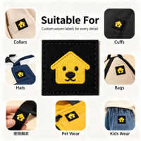Écussons personnalisés avec logo pour animaux de compagnie, étiquettes pour animaux, vêtements, bretelles, personnalisation de la laisse
