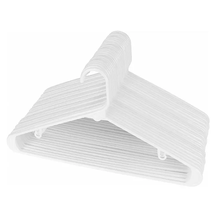 White clothes plastic hanger Ideal for Everyday Standard Use