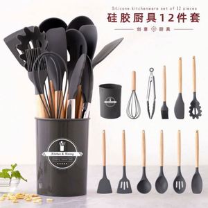 Lot de 12 ustensiles de cuisine en silicone, accessoires de cuisine, ensemble d'ustensiles de cuisson en silicone pour la cuisine - Vente chaude - Product Image 2