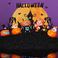 Porte-clés créatif populaire transfrontalier, écologique, durable, en forme de citrouille d'Halloween, petit
