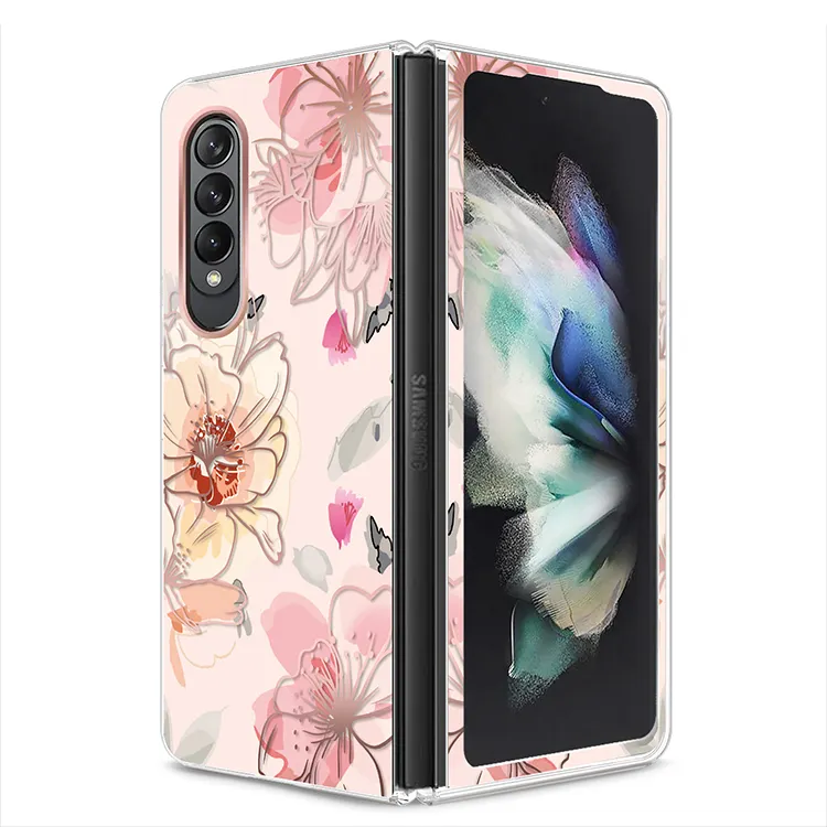 Funda plegable para teléfono SAMSUNG Z Fold 3, protección anticaída con estampado 3D personalizable, IMD