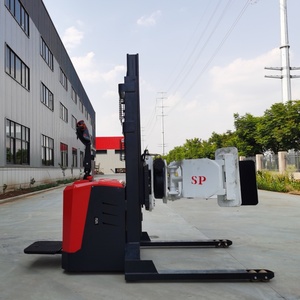 Factory Stock 0.5 Ton 500kg Electric Stacker with Paper Roll <strong>Clamp</strong> Stacker Electric Drum Rotator Electric Lifter <strong>Truck</strong> on Sale - Product Image 2
