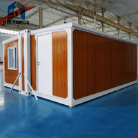 Maison à extension latérale étroite avec fenêtres sur mesure du sol au plafond, 10 ensembles par 40HQ, économie de fret maritime, 4,8m*5,9m