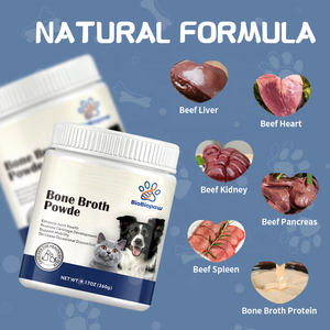 Integratore in Polvere di Brodo di Ossa Naturale per Animali Domestici, Supporto alla Digestione, Formula Veterinaria per Cani e Gatti, 60ml - Product Image 3