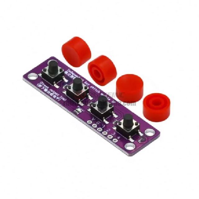 Touch Four Button Switch Module Compatible Development Board Module Compatible with Raspberry Pi 51 Microcontroller Kit