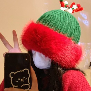 بيع بالجملة مخصص قبعات عيد الميلاد القرن مع الصمام الخفيفة الأيائل قبعات عيد الميلاد الديكور عيد الميلاد - Product Image 2