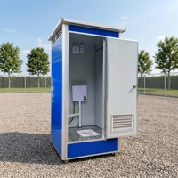 Installation rapide, écologique, durable, toilettes portables fabriquées à partir de conteneurs, design moderne pour les interventions en cas de catastrophe, utilisation en extérieur, parc, boutique