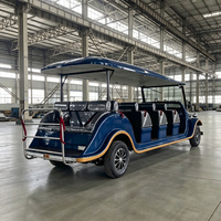 Voiture de tourisme électrique haut de gamme rétro à blocs de couleur, spacieuse et convertible, idéale pour le transport de bienvenue, les hôtels, les mariages et les événements commerciaux