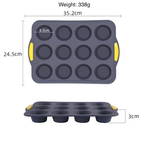 Moule à muffins carré en silicone et acier inoxydable, résistant à la chaleur, pour cuisson au four, idéal pour tartes aux œufs, puddings et gelées, outil de pâtisserie de cuisine - Product Image 6