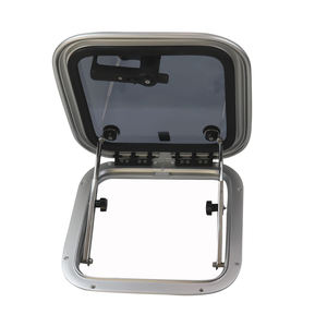 Anshun Marine Trappe de pont rectangulaire personnalisée Cadre en aluminium anodisé Hublot <span class=keywords><strong>fixe</strong></span> de bateau ovale Fenêtre en verre - Product Image 4