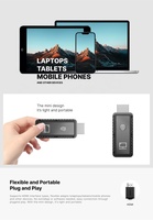 Kit de streaming HDMI sans fil 50M 1080P TX et RX pour la diffusion sans fil de vidéo/audio de l'ordinateur portable vers la télévision/le moniteur, Plug&Play