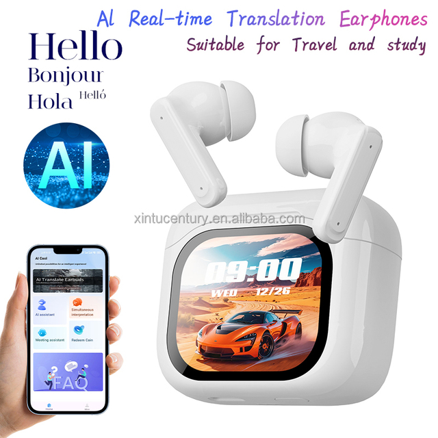 156 Language Translator ANC Earbuds Wireless Earphones Headphones Smart Translation Waterproof Noise Cancelling Earphone