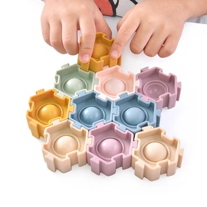 Customized Design Bubble Sensory Fidget Toys Fun Dishwashable Stress Relief Set <strong>Pop</strong> Sensation Food Grade Silicone <strong>Push</strong> <strong>Pop</strong> for - Product Image 2