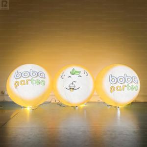 كرة قابلة للنفخ مضيئة بتقنية LED بطول 1م و2م مع شعار مخصص للترويج للمتاجر/عرض المنتجات بالتجزئة/تنشيط العلامة التجارية/الفعاليات ذات الطابع الخاص/الأسواق التجارية - Product Image 1