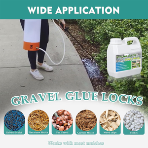 Pegamento Ultra-Stick para Paisajismo, Fijador <span class=keywords><strong>de</strong></span> Grava No Tóxico, Bloqueador <span class=keywords><strong>de</strong></span> Cobertura Vegetal, Resistente a la Lluvia Intensa y al Viento para Jardines, Dura hasta 2 Años - Product Image 1