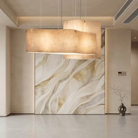 Lustre suspendu en tissu de lin minimaliste nordique, abat-jour doux et chaleureux, pour salle à manger, salon, hôtel, décoration