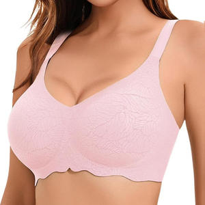 <span class=keywords><strong>Sujetador</strong></span> de tira de gelatina de realce antiflacidez para mujer, <span class=keywords><strong>sujetador</strong></span> de chaleco de copa fija ajustado de talla grande, tejido fino de verano transfronterizo para <span class=keywords><strong>Amazon</strong></span> - Product Image 1