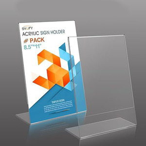 Soporte de exhibición de acrílico transparente personalizado Base magnética A4/A5/A6 Tamaños para etiquetas de precio al por menor Promoción Hojas de plástico duraderas - Product Image 6