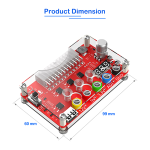 Carte de distribution d'alimentation ATX 24 broches avec interrupteurs tactiles, sortie de tension réglable 12V/5V/3.3V, affichage numérique de la tension USB 2.0, en stock - Product Image 3
