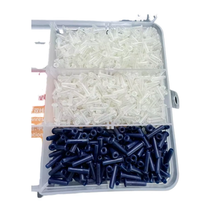 Una scatola di Badminton racchetta con doppio e lungo e corto chiodo N12 singolo e doppio filo tubi materiali protettivi per stringa - Product Image 1