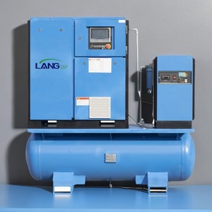 เครื่องอัดอากาศแบบสกรู 16 บาร์ 11kw 15kw 22kw PM VSD รวมทุกอย่างไว้ในเครื่องเดียว สำหรับเครื่องเลเซอร์ไฟเบอร์ 22kw - Product Image 3