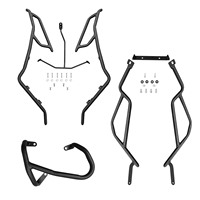 Accessoires de moto avec pare-chocs, barres d'échappement, porte-bagages arrière, porte-coffre, appuie-dos, compatibles avec 25 PCX160