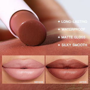 2025 Offre Spéciale 12 couleurs rouge à lèvres rouge à lèvres ensemble longue durée étanche finition mate antiadhésive végétalien crème minérale Style de mode - Product Image 3