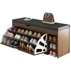 رف للأحذية المنزلية حذاء تغيير البراز داخلي بسيط تخزين خزانة خذاء و البراز المتكاملة