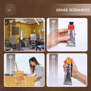 48 لونًا من ألوان الزيت 50 مل، صبغات بجودة الطلاب بأسعار معقولة، غنية ومثالية لطلاب الفنون والمبتدئين في ممارسة الرسم - Product Image 6