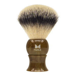 <span class=keywords><strong>Blaireau</strong></span> avec poils synthétiques Silvertext ultra doux à utiliser avec <span class=keywords><strong>de</strong></span> la crème à raser ou du savon pour une mousse parfaite - Product Image 4